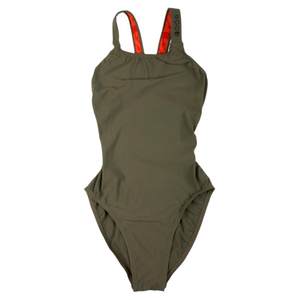 Hoog professional swimsuit new fashion and comfortable triangle conjoined training sports pure color off -back swimsuit