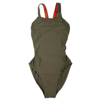 HOOG professional competitive sports one-piece swimsuit solid color sexy