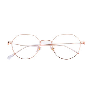 C5361 retro glasses box 48 mouthful frame metal irregular net red pure titanium glasses frame men and women universal