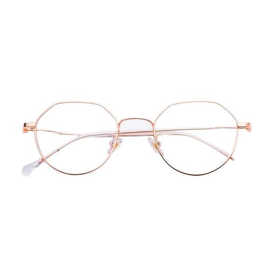 C5361 retro glasses box 48 mouthful frame metal irregular net red pure titanium glasses frame men and women universal