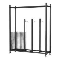 Multifunctional skateboard basketball equipment storage rack