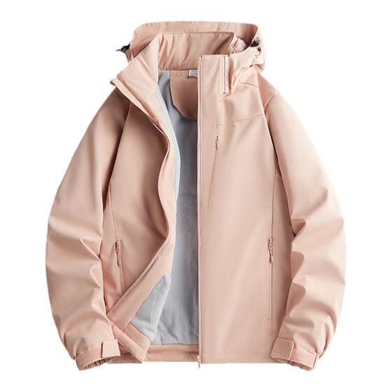 
Scarecrow autumn and winter all-in-one velvet jacket for women, plus velvet, windproof and waterproof quilted outdoor men's mountaineering clothing