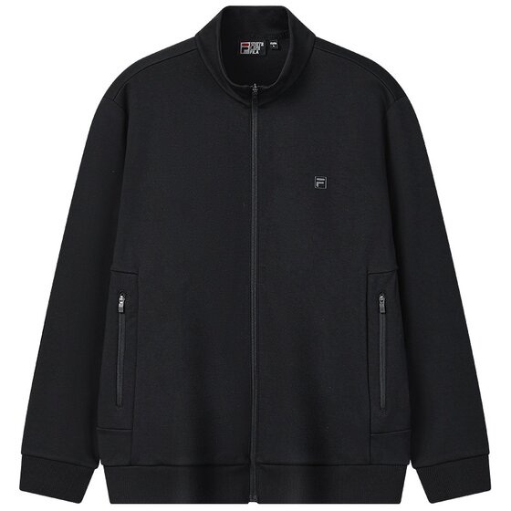 
FILA official men's knitted long-sleeved jacket 2026 spring new style simple and comfortable commuter stand-up collar top