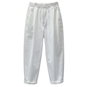
Dad Pants Women's Spring and Summer Elastic Waist Loose Slim Casual Pants 2026 Versatile White Book Style 9 Points Harem Pants Trendy