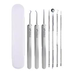 Acne needle blackhead cell removal jacket set acne needle tweezers squeeze acne cleaning tool blackhead clip professional