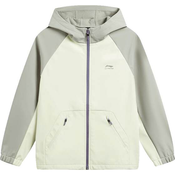 
Li Ning children's clothing windbreaker, men's and women's small and big children's sports life series hooded spring casual reflective woven children's clothing