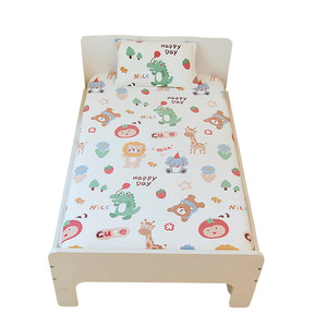 
Thickened milk velvet baby fitted sheet type A plus velvet to keep warm autumn and winter spliced children's mattress cover custom sheets