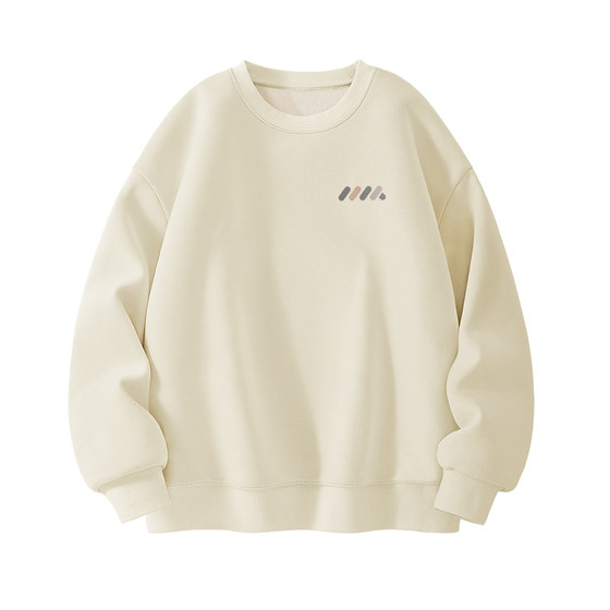 Jeanswest youth sweatshirt boys 2025 new velvet inner long-sleeved men's popular round neck men's top