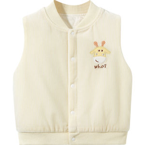 
Baby vest spring, autumn and winter children's thin quilted boys and girls one-year-old warm toddler coat newborn baby vest