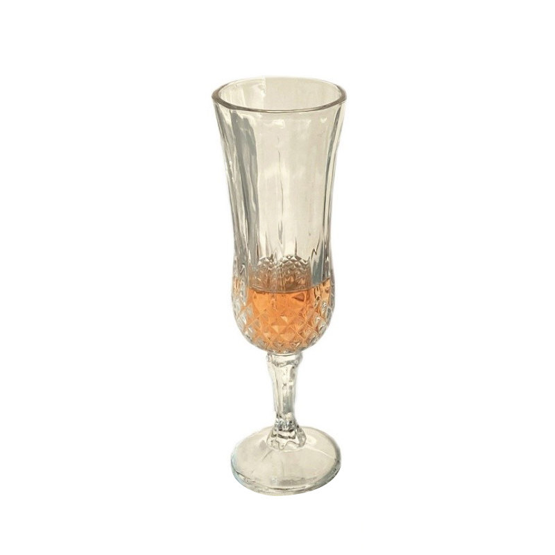 Embossed Champagne Glass - High-Value Wine Glass Set for Home Parties