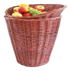 Fruit rattan wicker storage basket display basket pile head basket