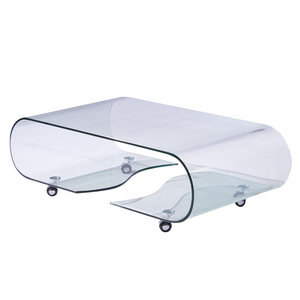 Movable fashionable glass coffee table simple tea table creative simple modern minimalist small apartment living room home office