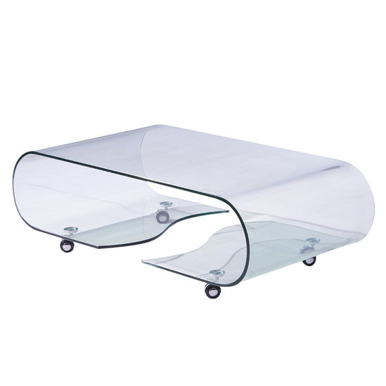 Movable fashionable glass coffee table simple tea table creative simple modern minimalist small apartment living room home office