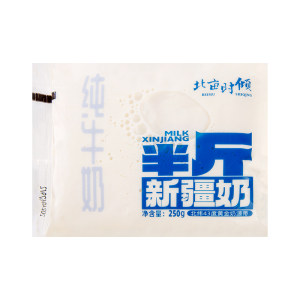 
Xinjiang Beimu Shiqing pure milk half*0.5kg packed 250g*18 bags full-fat no additives breakfast for students, children and pregnant women