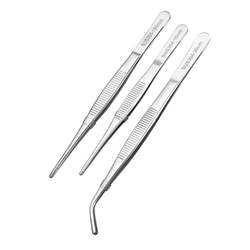 304 stainless steel round head tweezers fish tank aquatic plant clips