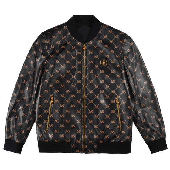 Reypol/Missinia Men's Autumn and Winter New Baseball Collaring Alphabet Print Campass 2037-79
