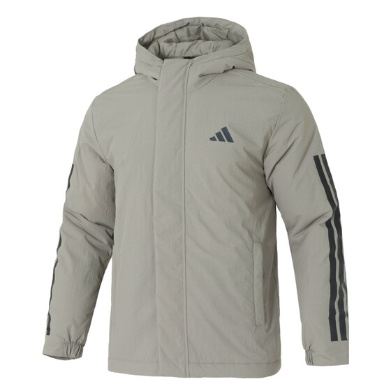 
Adidas official authentic cotton jacket for men 2025 new hooded sportswear warm coat cotton jacket men's jacket