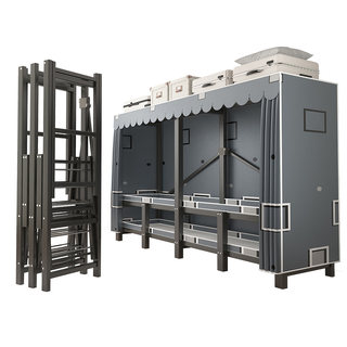 [Bold and thickened steel pipe] Installation-free wardrobe