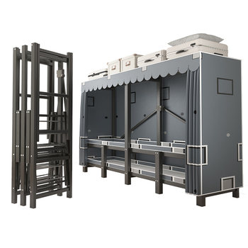 [Bold and thickened steel pipe] Installation-free wardrobe