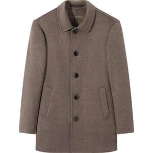 
[Including wool] Seven Brand Clearance Men's Woolen Coat Autumn and Winter Casual Lapel Plaid Double-Side Tweed Coat
