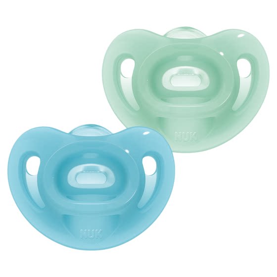 
NUK German full silicone baby pacifier 0 to 6 months anti-flatulence and over one year old anti-buck teeth