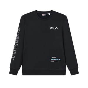 
FILA Fila men's sports sweatshirt in autumn and winter fashion casual comfortable plus velvet warm knitted base pullover