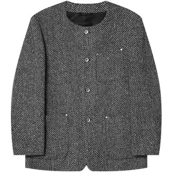 
Clearance Collarless Woolen Casual Suit Men's Winter Thick Casual Suit Jacket Premium Nizi Benxi