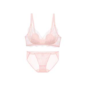 Yu Shuxin same urras rococo lace underwear French sexy pure breast gathering bra set