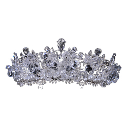 Crown Tiara Bridal Crystal Eyebrow Pendant High-end Luxury Wedding Princess Crown Wedding Photo Studio Accessories
