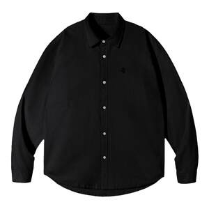 
PSO Brand Men's and Women's Oxford Spun Basic Long Sleeve Blue Shirt Loose Casual Shirt Couple Jacket