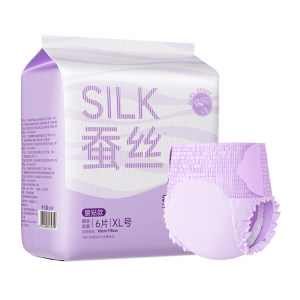 
Zichu silk pajama pants for women during menstruation, maternal sanitary napkins, safety pants, aunt napkins, large size leak-proof pull-up pants