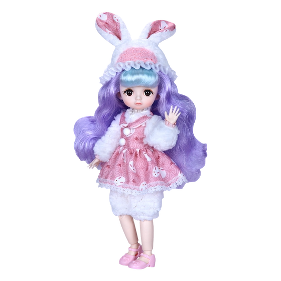 Debisheng doll 30cm toy Guo Chao Binger Girl Simulation Toys BJD can change makeup and snow queen princess