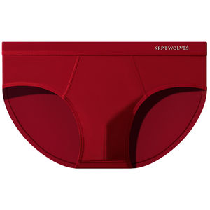 
Septwolves zodiac year briefs Modal wine red wedding groom shorts for the year of the horse brand gift box