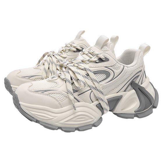 
Mark Huafei Men's Shoes 2026 New Dad Shoes Men's Breathable Heightening Shoes Spring Popular Sports and Casual Shoes