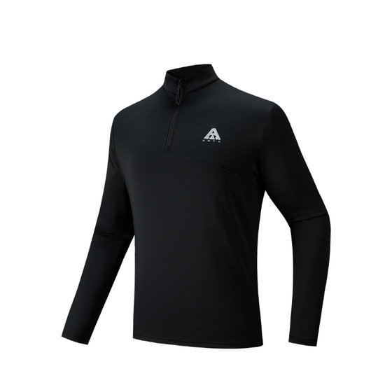 
Anta Wool T丨Merino Wool Long Sleeve T-shirt Men's Fall and Winter New Half-pallet Outdoor Breathable Hiking Top