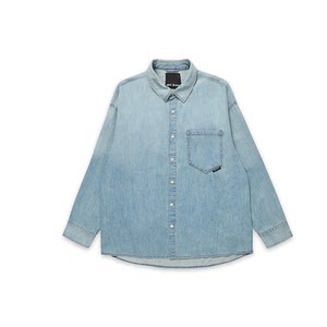 
ABLE JEANS summer men's lightweight ultra-loose wide-fit street shirt denim jacket