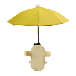 Electric vehicle mobile phone holder umbrella sunshade and rainproof