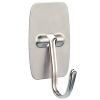 Punch-Free Stainless Steel Hook For Kitchen And Bathroom - Wall Suction Cup Design With Strong Load-Bearing Capacity