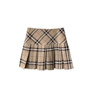 
DDXZ Xizi plaid pleated skirt college style Korean style anti-exposure slim and versatile retro skirt for women