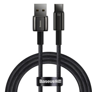 
Bess Tungsten Gold 66W Super Fast Charging Cable Nylon Copyright USB to Type-C Double-Headed Suitable for Huawei Honor Xiaomi Mobile Universal Laptop 100 Watt Flash Charging Data Cable 2 meters