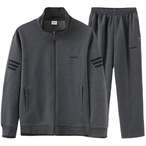 
Middle-aged and elderly sports suit men spring and autumn father casual suit middle-aged men sports suit daddy suit autumn suit