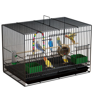 Bird Cage Furnishing Large Metal Bird Cage Tiger Leather Xuanfeng Absatta Acacia Bird Cage Small toilet Breeding Bird Cage