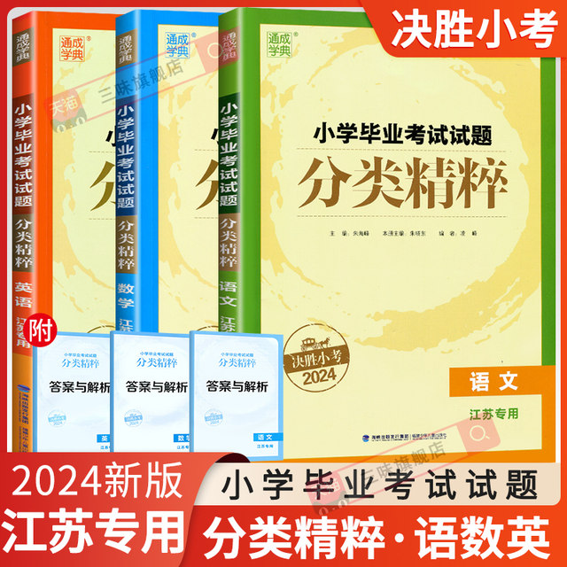 2024小学毕业考试试题分类精粹试卷精编语文数学英语小学6/六年级练习册小升初专项训练真题模拟试卷资料总复习教辅书