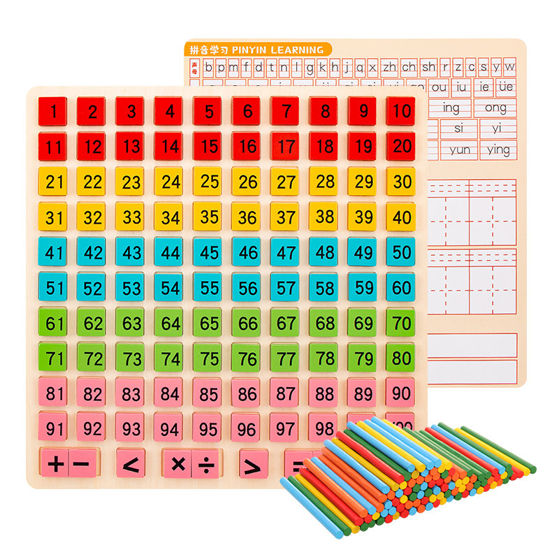 Piastrine Matematiche 100 Piastrine Reversibili In Plastica, Colore Rosso E Blu, Per Strumento Per Calcoli Bambini