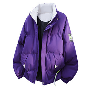 
WASSUP TIDE Men's Cotton Clothes Trendy Stand Collar Cotton Clothes Autumn and Winter Warm Down Couples Fashion Casual Women's Jackets