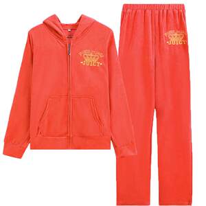 
2025 New Gold Silk Velvet Casual Two-piece Suit Women's Spring and Autumn Fashionable Slim Running Sportswear Trend