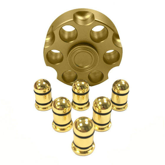 Metal left -wheel fingertip bomb brass adult decompression artifact children's toys finger gyro demolished EDC
