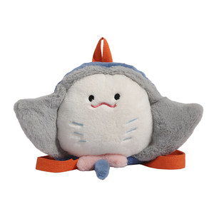 
Devil Fish Backpack Cute Cartoon Plush Toy Bag Girl Backpack Animal Doll Bag Girl Birthday Gift