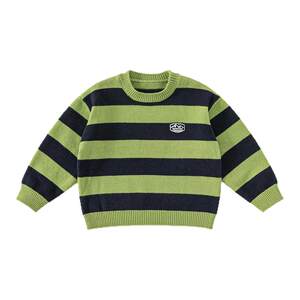 
INSbobo children's clothing children's sweaters 2026 new sweaters striped boys' tops spring and autumn knitted pullovers