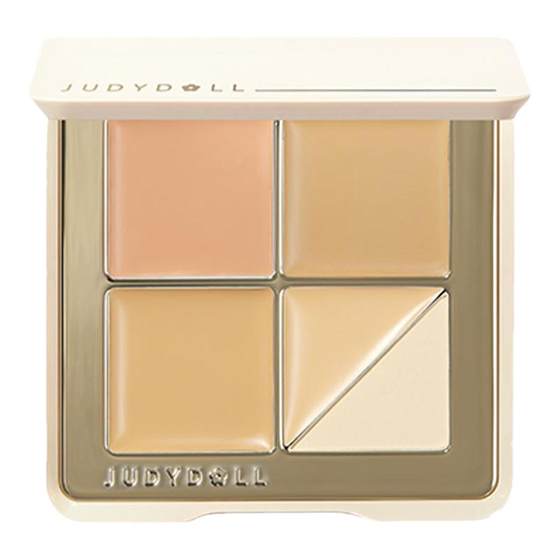 
Judydoll Orange Five Color Concealer Palette Concealer Base Makeup Covers Acne Marks, Dark Circles, Highlights, Brightens Tear Troughs